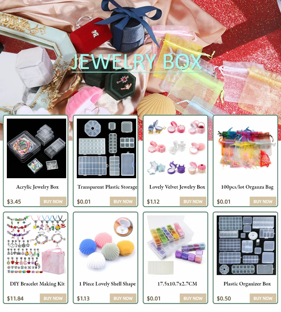Plastic Box With Compartment Slot Organizer