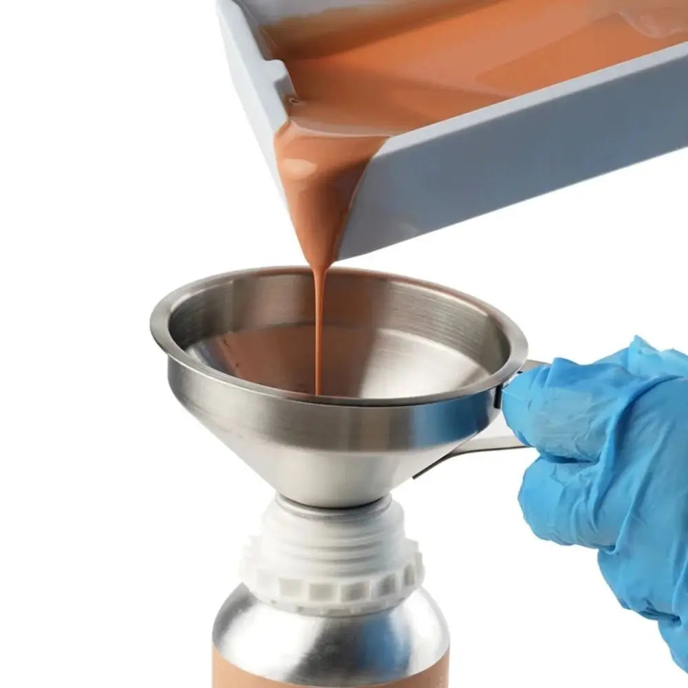 Wide Mouth Kitchen Funnel & Fine Mesh Strainer for Liquids and Powders