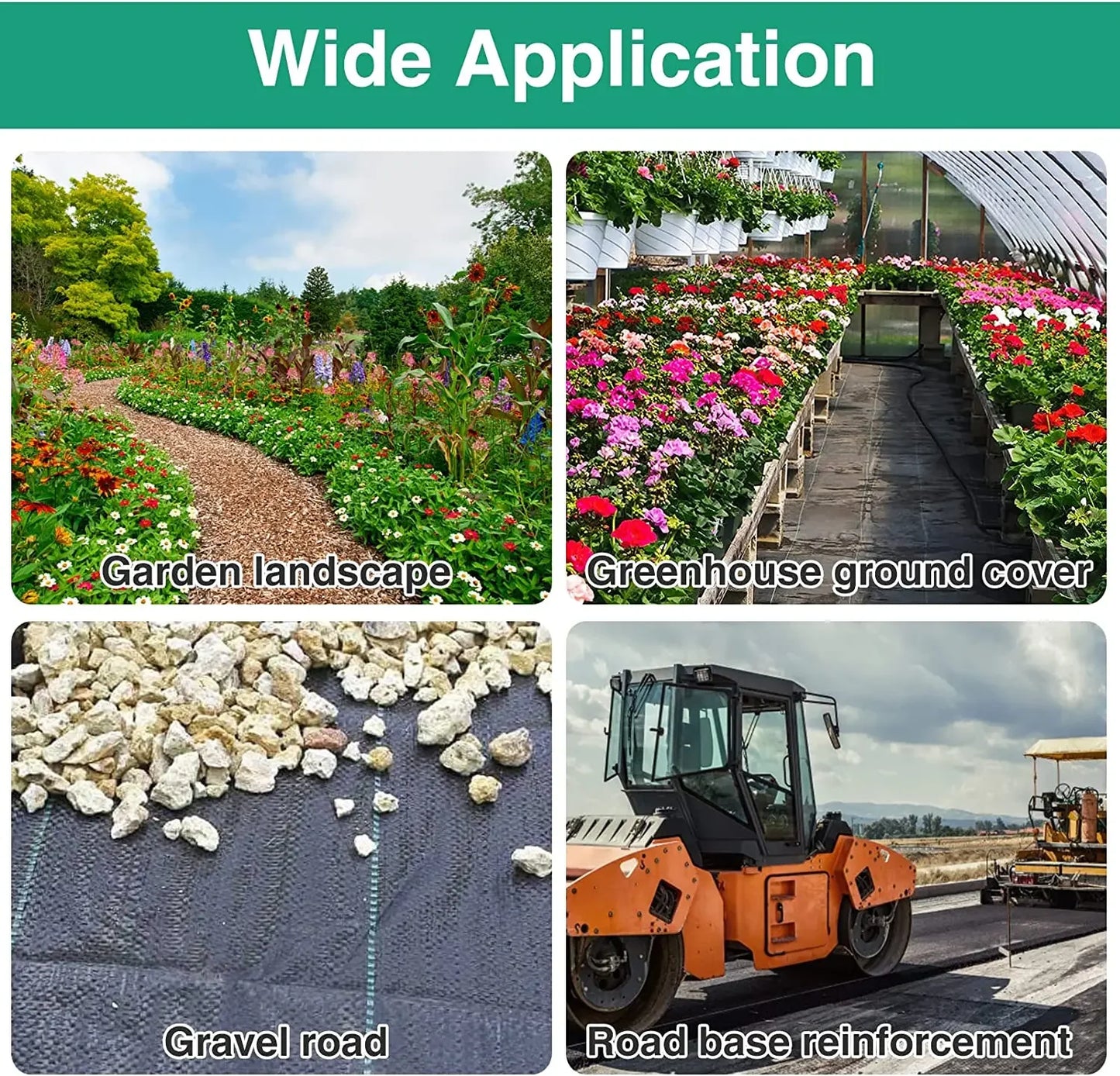 Garden Weed Barrier Landscape Fabric