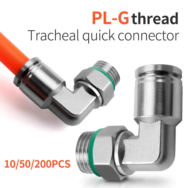 304 Stainless Steel Pneumatic Hose Connector Set
