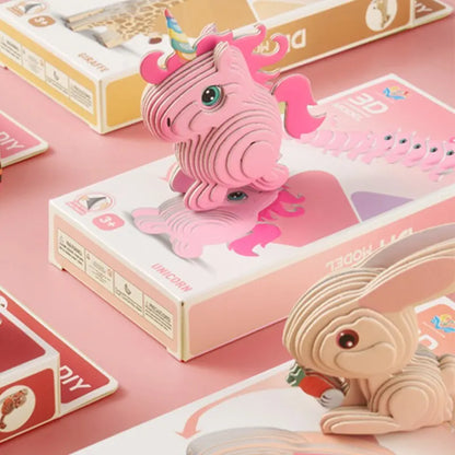 Kids 3D Paper Animal Puzzle