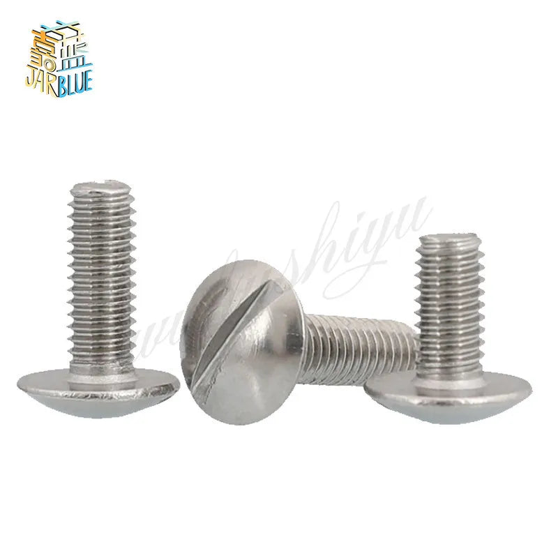 304 Stainless Steel Oversize Slotted Truss Head Screws M2–M6