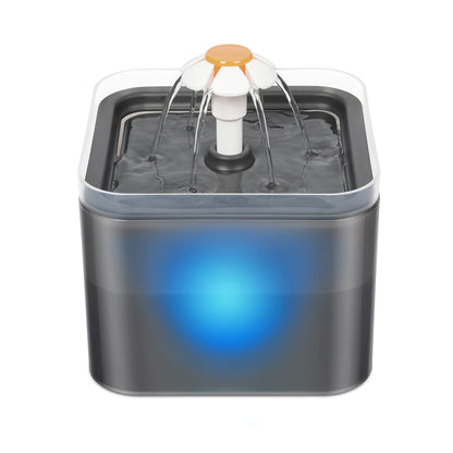 USB Pet Drinking Fountain with LED Water Level Display