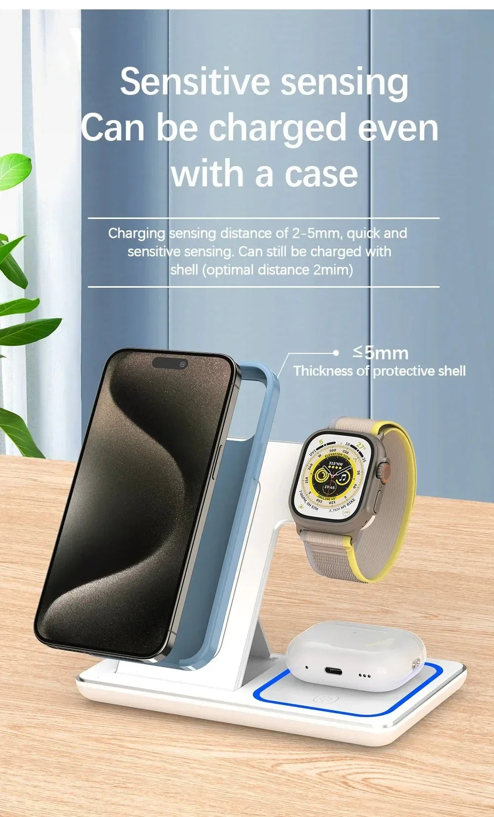 3-in-1 Foldable Wireless Charging Station