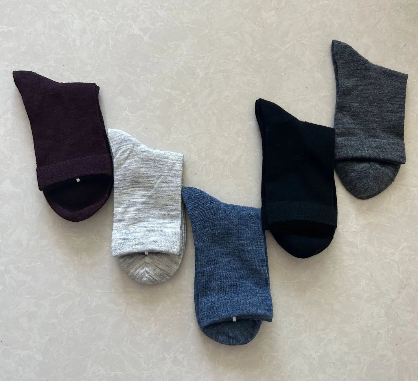 Merino Wool Socks – Lightweight Breathable Warm Mid-Calf Dress Socks