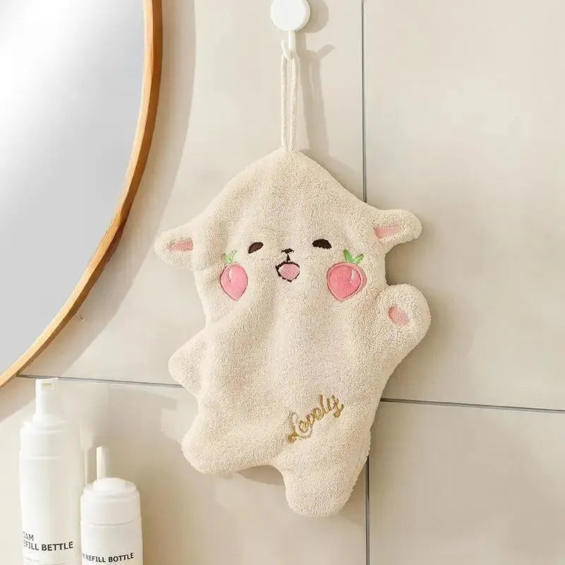Double Layer Cartoon Hanging Hand Towel