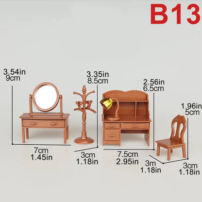 Dollhouse Miniature Furniture Toys Set