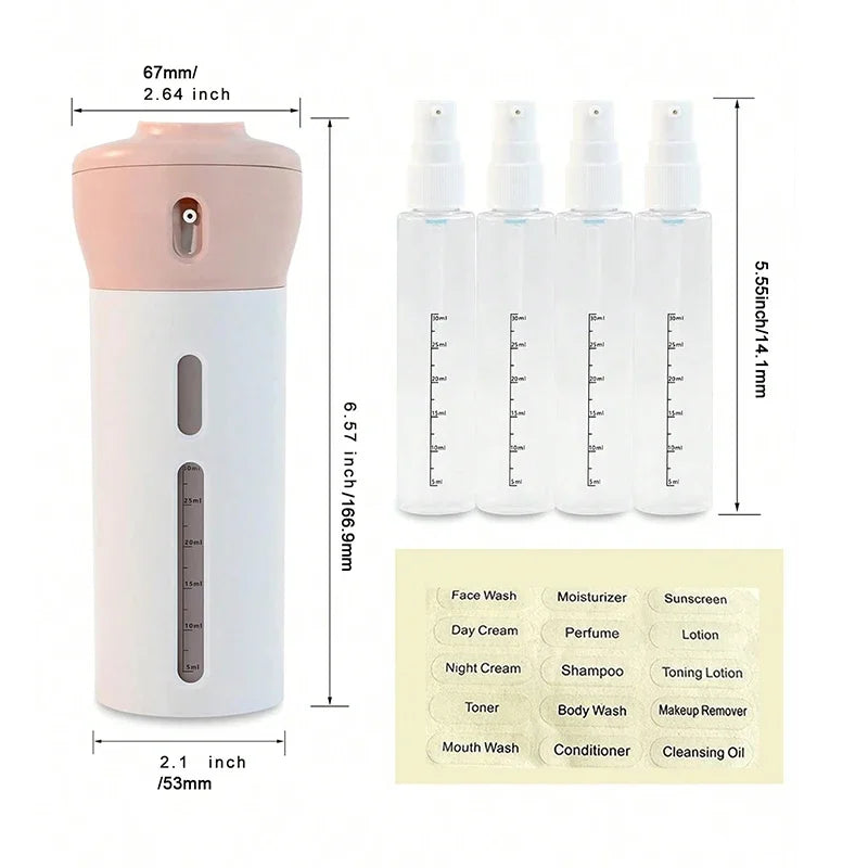 Refillable Travel Toiletry Dispenser