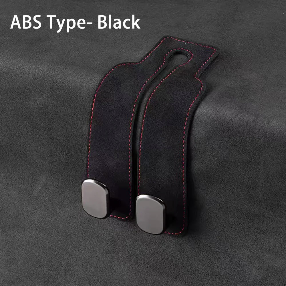 2 in 1 Car Premium Suede Hanging Dual Hook
