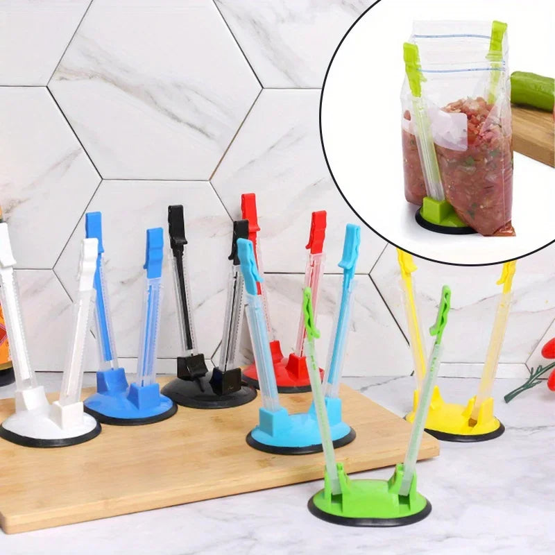 Adjustable Food Storage Bag Holder Stand