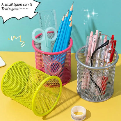 Metal Mesh Pen Holder