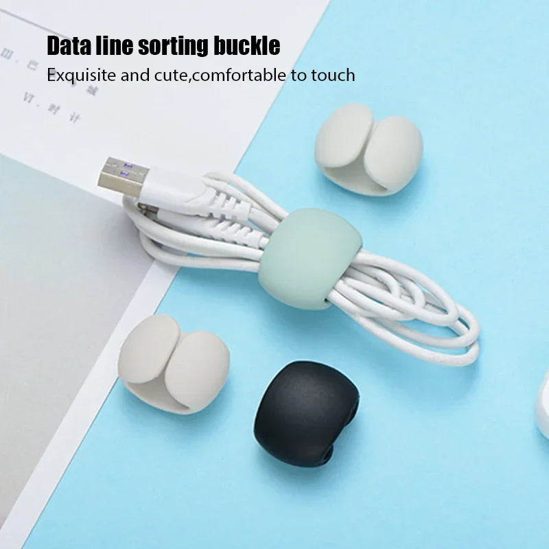 Self-Adhesive Cable Management Clips for Desk, Home & Office