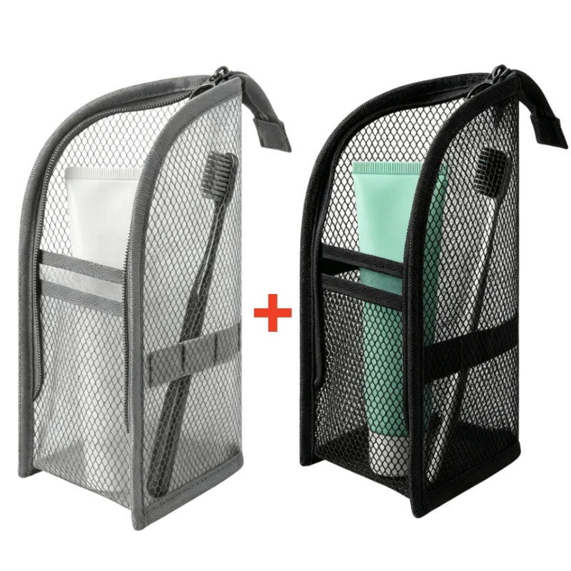 Standing Mesh Toiletry Travel Bag
