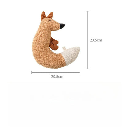 Interactive Plush Animal Chew Toy for Cats & Dogs