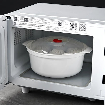 Microwave Food Steamer & Soup Bowl with Lid