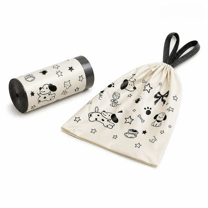 Black Drawstring Trash Bags – 60 Pack