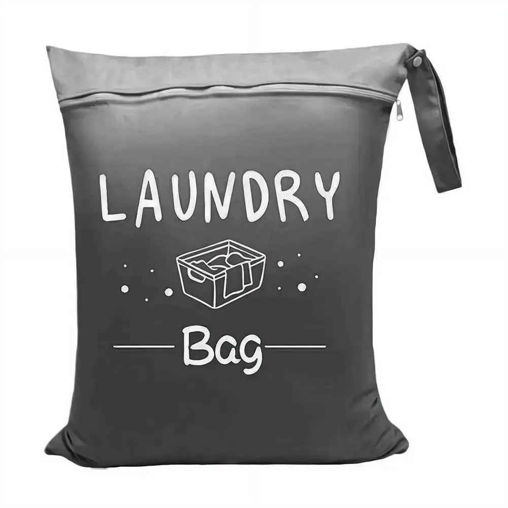 Waterproof Travel Laundry Bag with Hanging Strap