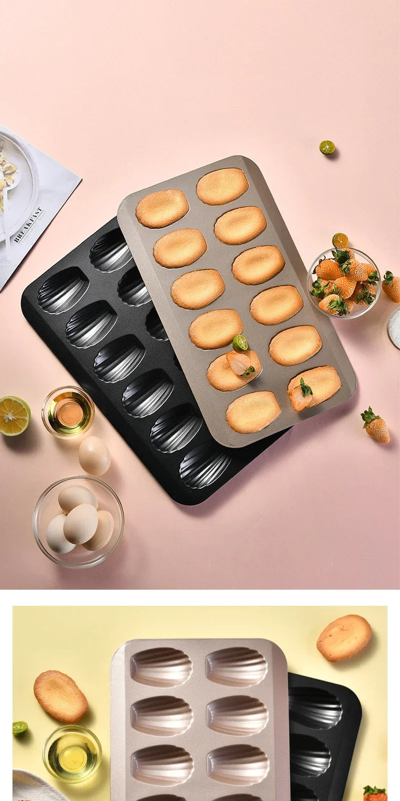 Stainless Steel Madeleine Baking Tray