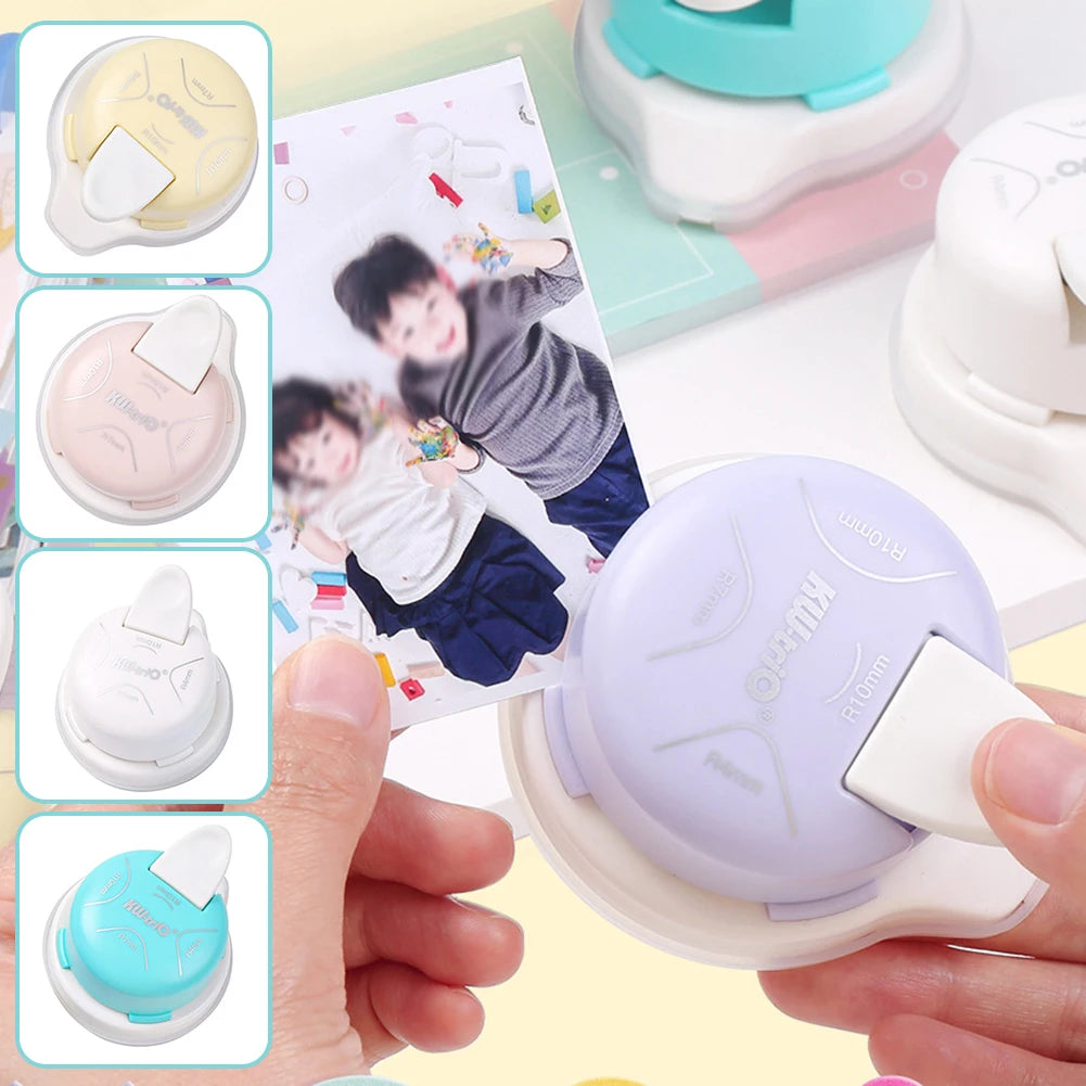 Portable Multi-Radius Corner Rounder Punch for Scrapbooking & DIY