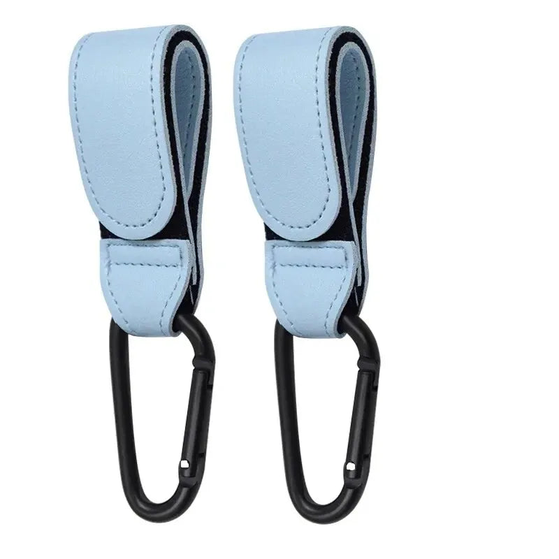 Leather Stroller Hook Set