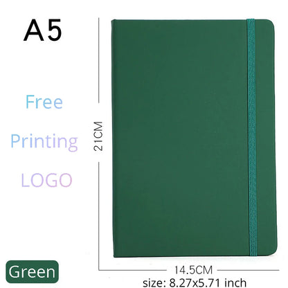 Custom A5/A6 PU Leather Notebook with Logo Printing