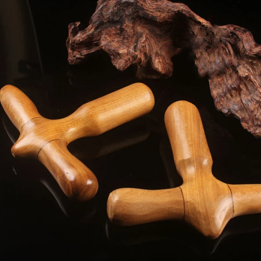 Wooden Foot Massage Reflexology Tool
