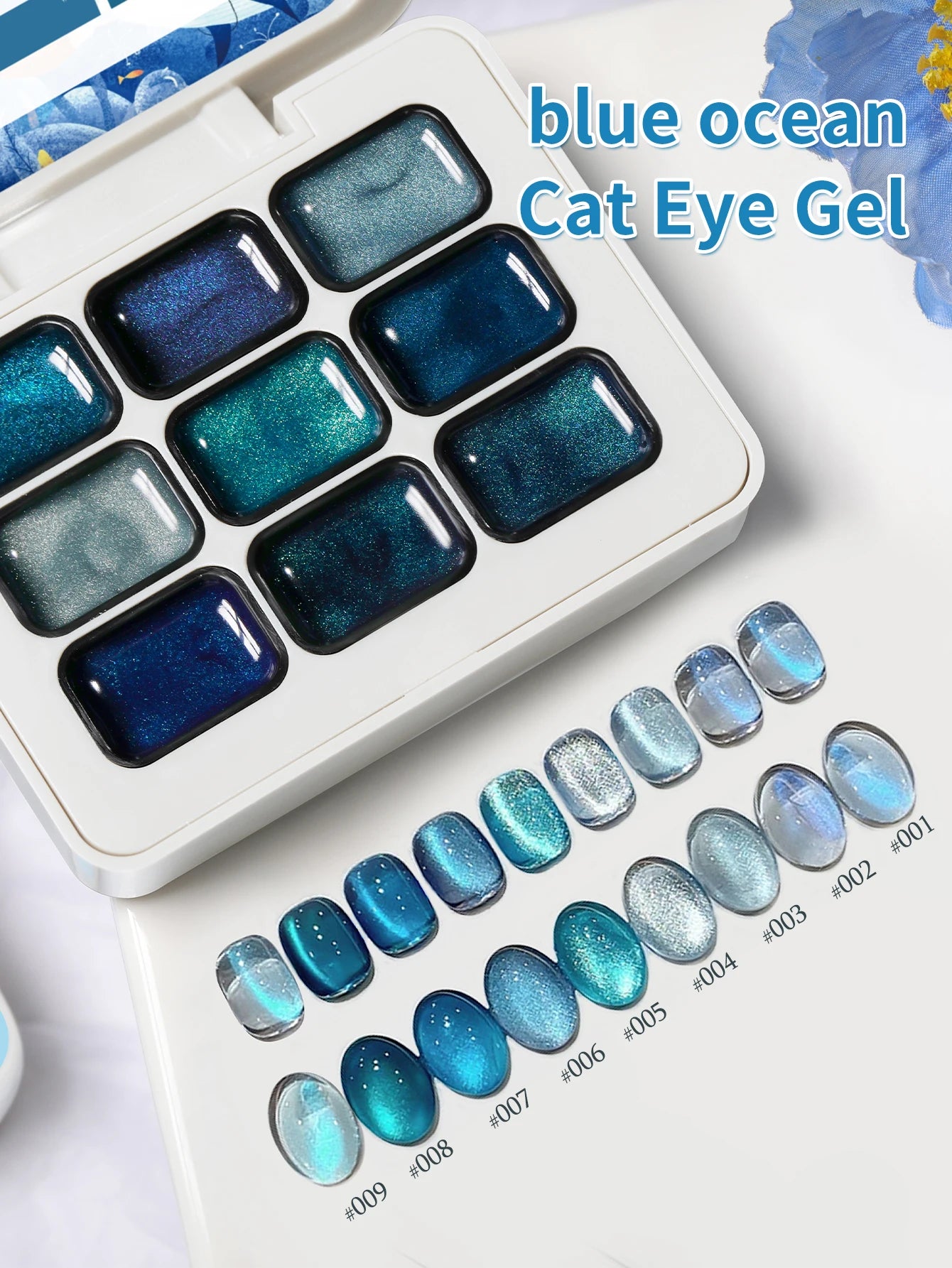 9 Color Semi-Solid Gel Nail Polish Set