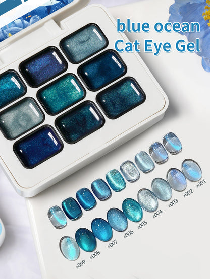 9 Color Semi-Solid Gel Nail Polish Set