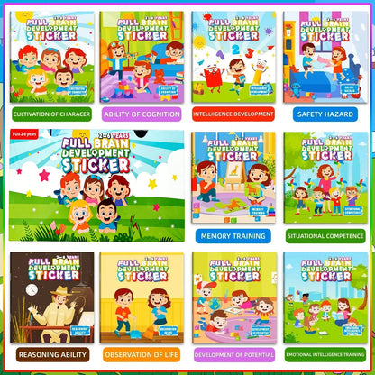 10/20 Volumes Sticker Book for Children Early Education