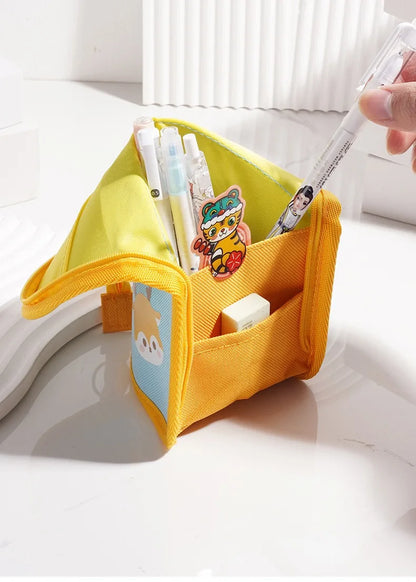 Expandable Desk Pen Holder & Pencil Pouch