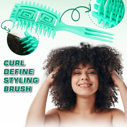 Curly Hair Detangling Brush with Scalp Massage