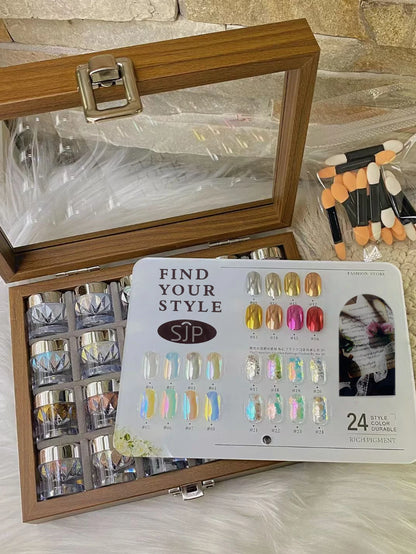 Color Moonlight Magic Mirror Nail Powder Set