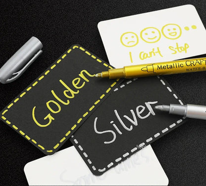 Metallic Brush Art Marker Set