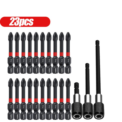 15Pcs Magnetic Electric Screwdriver Bit Set