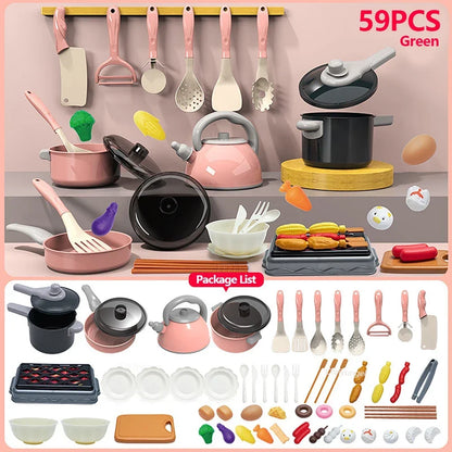 Kids Kitchen Toys Set 92/69/59 Pcs