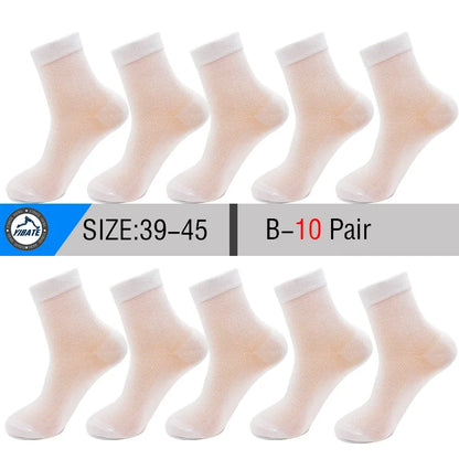 Men’s Bamboo Fiber Mesh Socks 10 Pairs