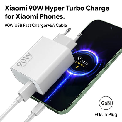 Xiaomi 90W HyperCharge Fast Charger with USB-C Cable