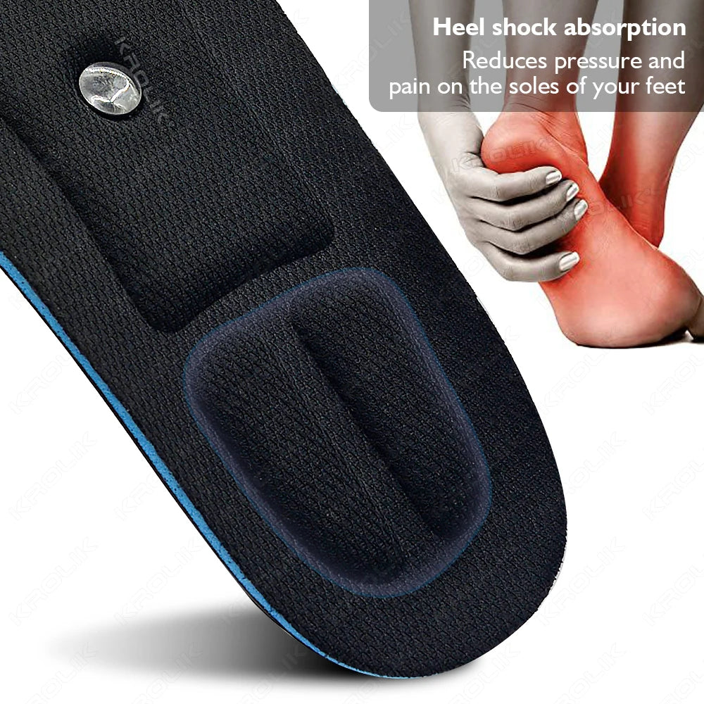 Invisible Height Increase Insoles with Arch Support