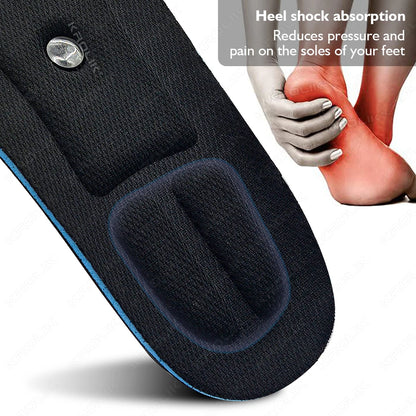 Invisible Height Increase Insoles with Arch Support