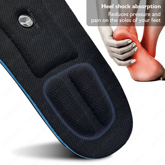 Invisible Height Increase Insoles with Arch Support