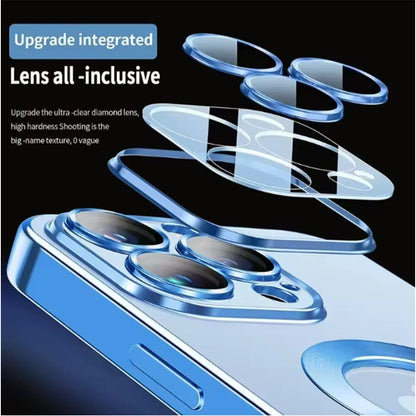 Magnetic Clear Case for iPhone with Lens Protector & Wireless Charging