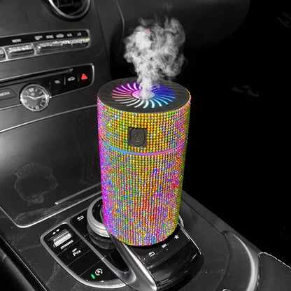 Luxury Diamond Car Diffuser Humidifier with LED Light