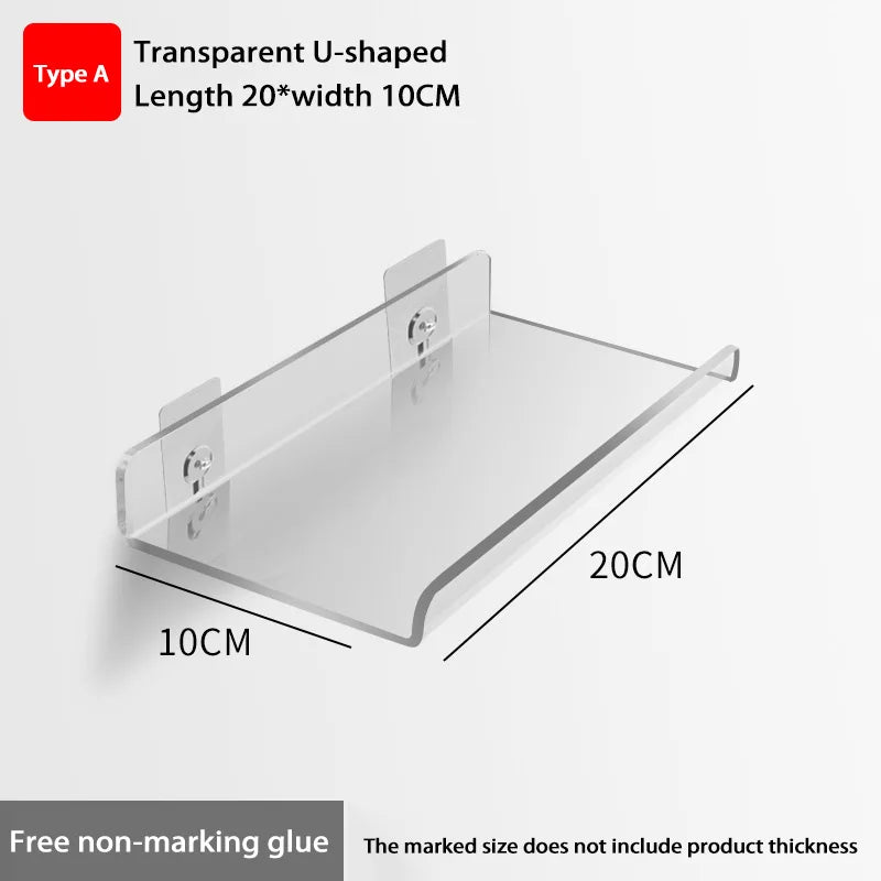 Wall-Mounted Acrylic Storage Rack