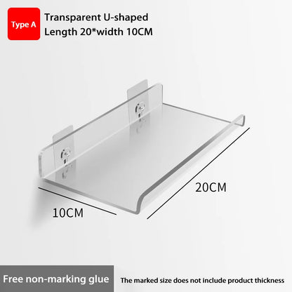 Wall-Mounted Acrylic Storage Rack