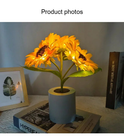 Rechargeable Sunflower LED Night Light