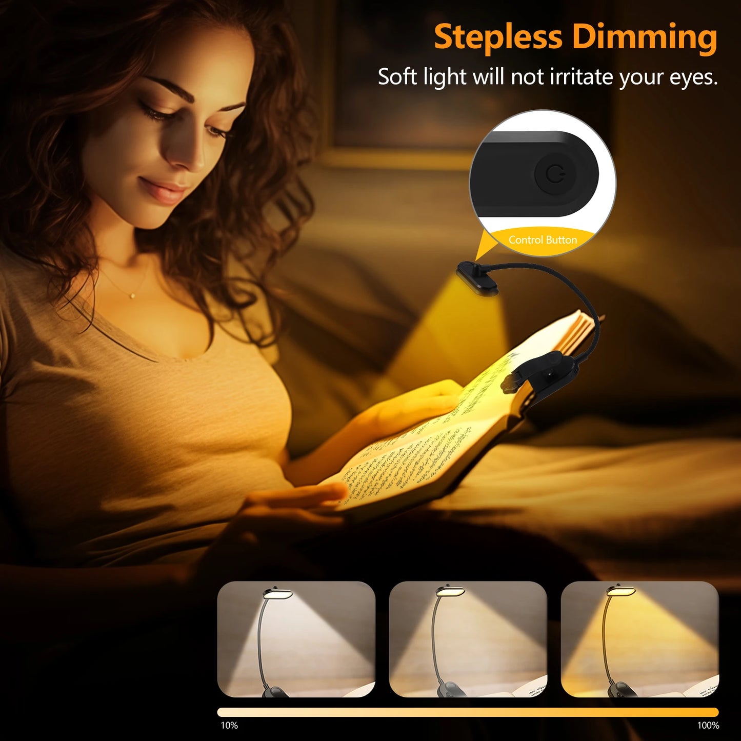 USB Rechargeable LED Book Light