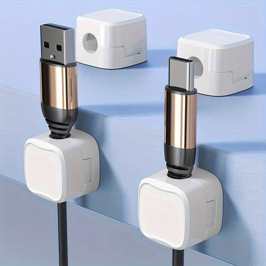 Magnetic Cable Clips Organizer – Self-Adhesive Cord Holder