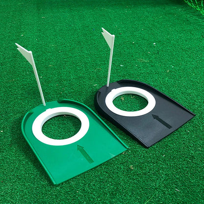 Portable Golf Putting Trainer with Flag Target