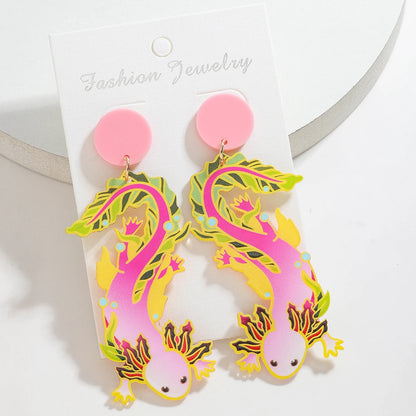 Creative Acrylic Fish Octopus Earrings
