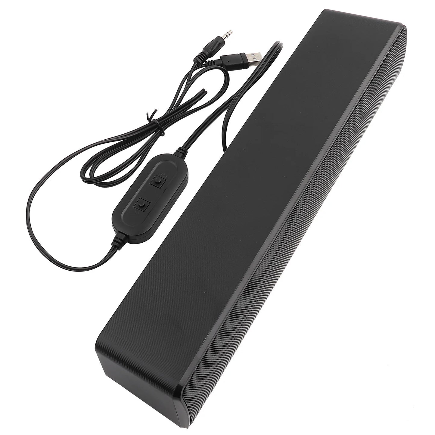 USB Wired Stereo Soundbar Speaker